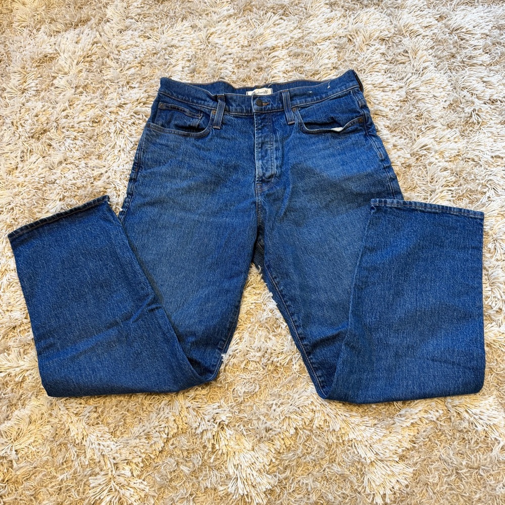 Madewell Men's 31” Vintage Straight Jeans in Deep Blue